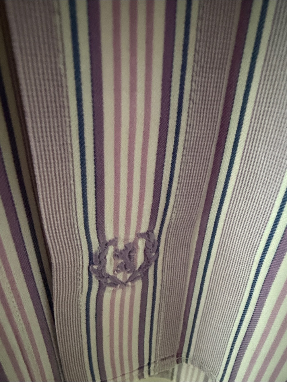 Bugatchi Lavender and White Multi-Stripe Dress Shirt - Picture 3 of 6